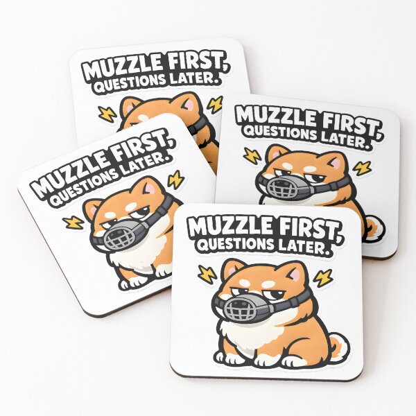 Item preview, Muzzle First, Questions Later – Funny Veterinary Dog Vet Tech Humor Design designed and sold by Bettybee00.