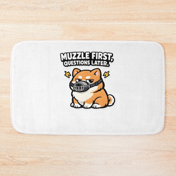 Item preview, Muzzle First, Questions Later – Funny Veterinary Dog Vet Tech Humor Design designed and sold by Bettybee00.