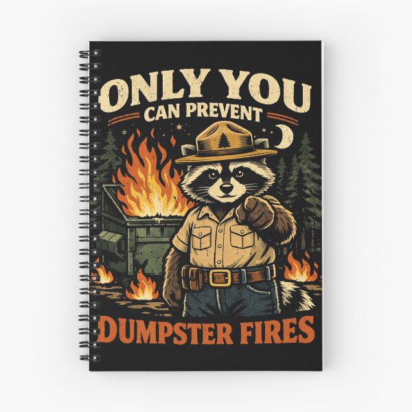 Item preview, Only You Can Prevent Dumpstrer Fires Funny Dumpster Raccoon designed and sold by will freed18.