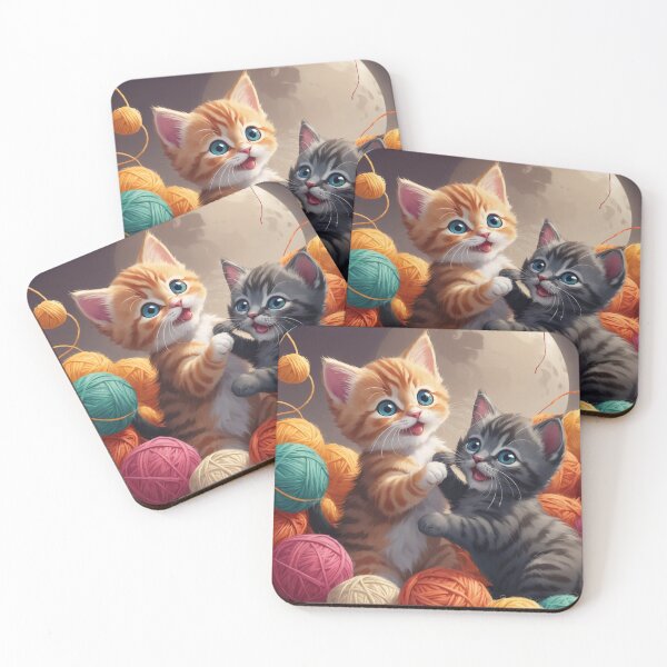 Item preview, Kittens and Yarn designed and sold by RebelRulez.