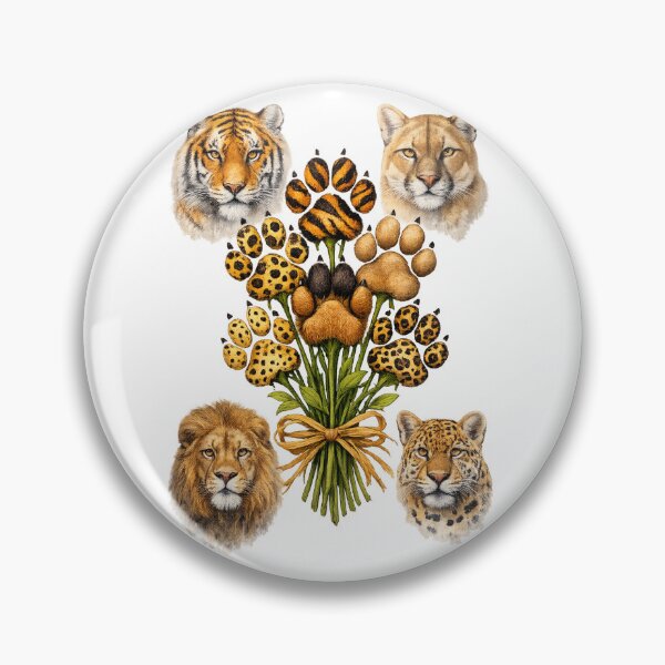 Item preview, Wild Big Cat Paw Bouquet designed and sold by Fabrifrank.