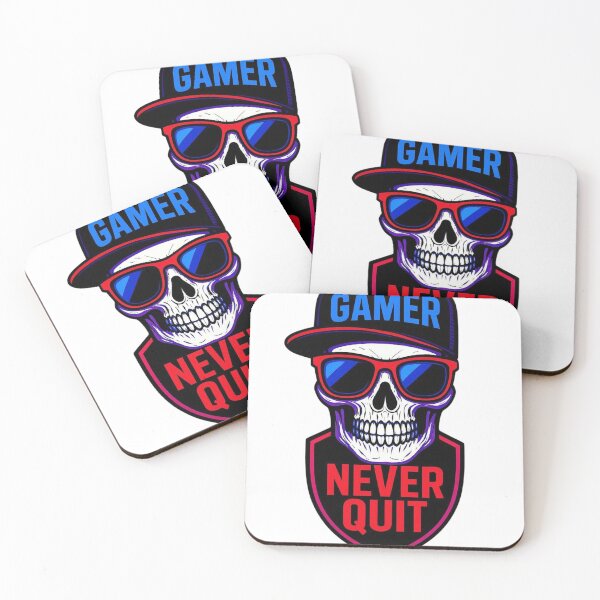 Item preview, Gamer Never Quit Retro Gaming Slogan Text Design designed and sold by Pixel and Press.