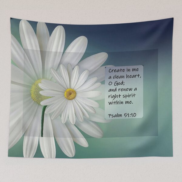 Item preview, Create in Me a Clean Heart - Psalm 51:10 designed and sold by TheCulturedConures.