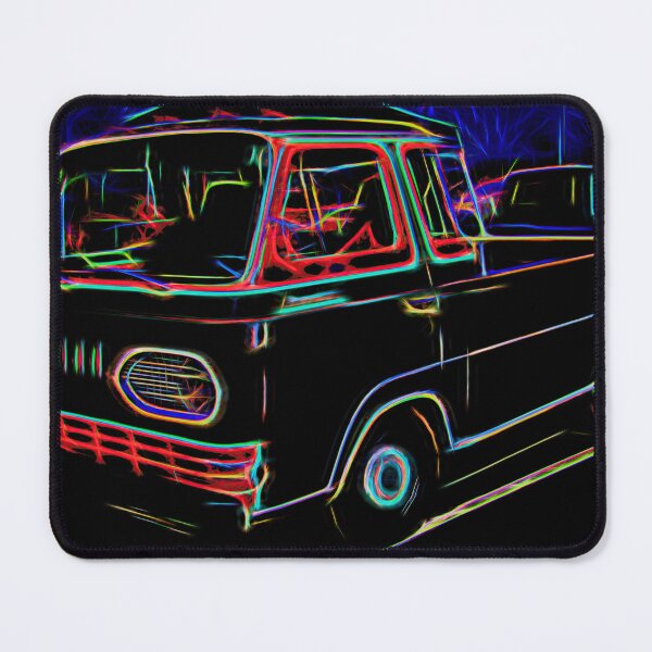 Item preview, Neon Ford Econoline Vintage Van Classic Auto Art designed and sold by Moriarty's Digital Visions.