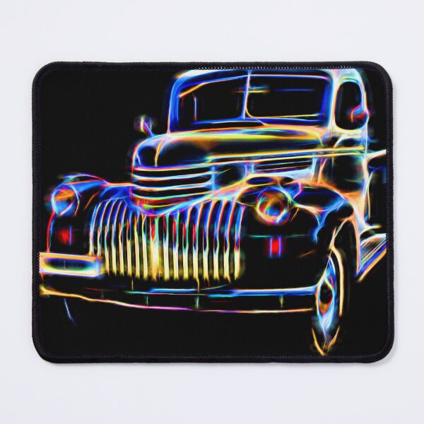 Item preview, Neon Vintage Chevrolet Pickup Truck Classic Car Art designed and sold by Moriarty's Digital Visions.