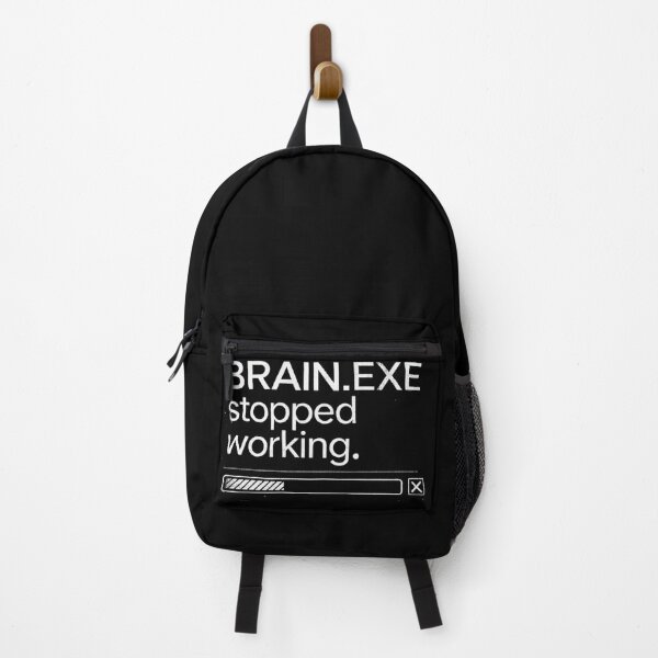 Item preview, Brain.exe Stopped Working – Funny Programmer & Overthinking Humor designed and sold by OverthinkDesign.
