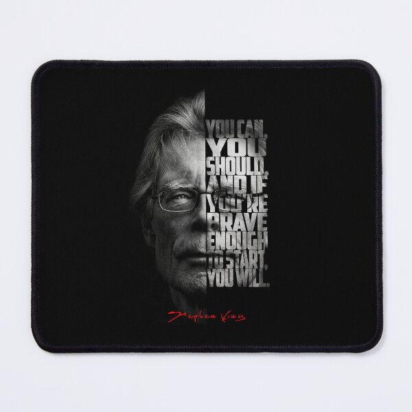 Item preview, Stephen King Split Face Quote Poster designed and sold by Enea Kelo.