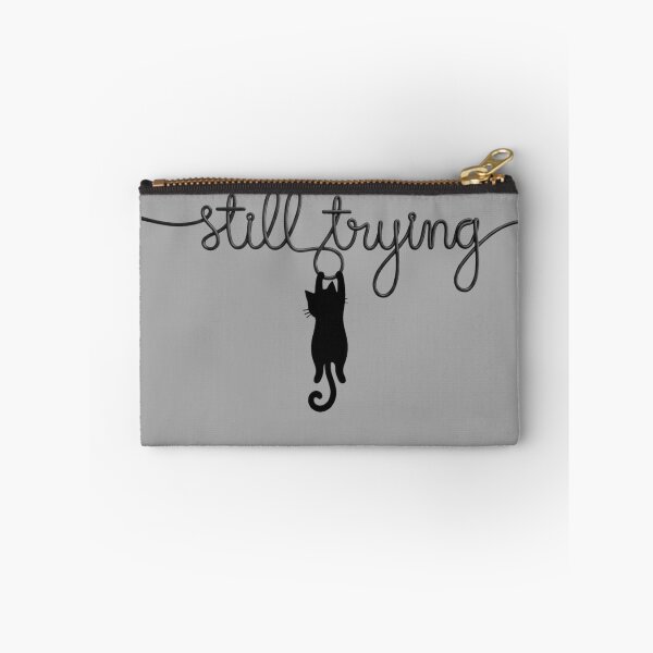 Item preview, Still Trying Cat Design | Cute Motivational Cat Quote for Resilience designed and sold by SV-Creation.