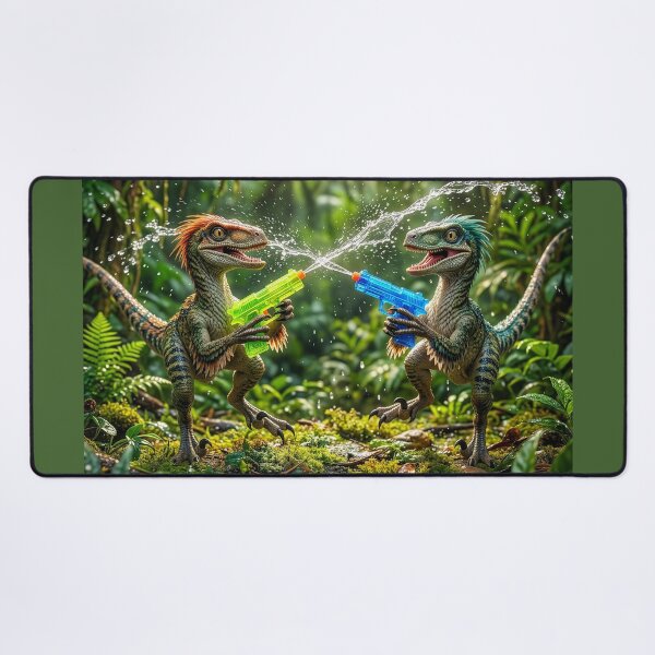 Item preview, Young Velociraptors Have Squirt Gun Fight designed and sold by Tridentulus.