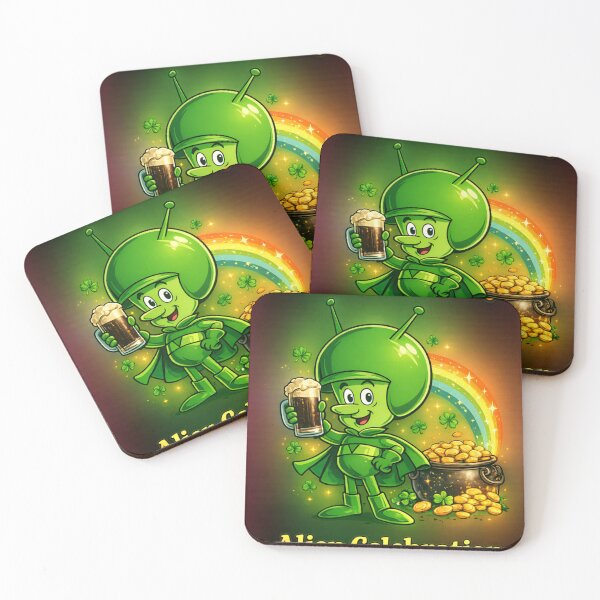 Item preview, St. Patrick’s Day Alien Celebration – Funny Irish UFO Party Design designed and sold by BB Design Garage.