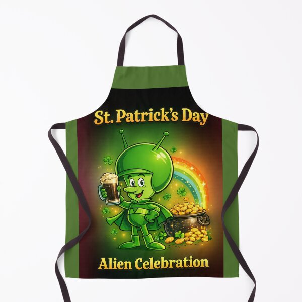 Item preview, St. Patrick’s Day Alien Celebration – Funny Irish UFO Party Design designed and sold by BB Design Garage.