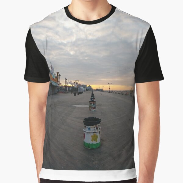 Morning, Coney Island Beach, #Morning, #Coney, #Island, #Beach, #ConeyIsland, #ConeyIslandBeach Graphic T-Shirt