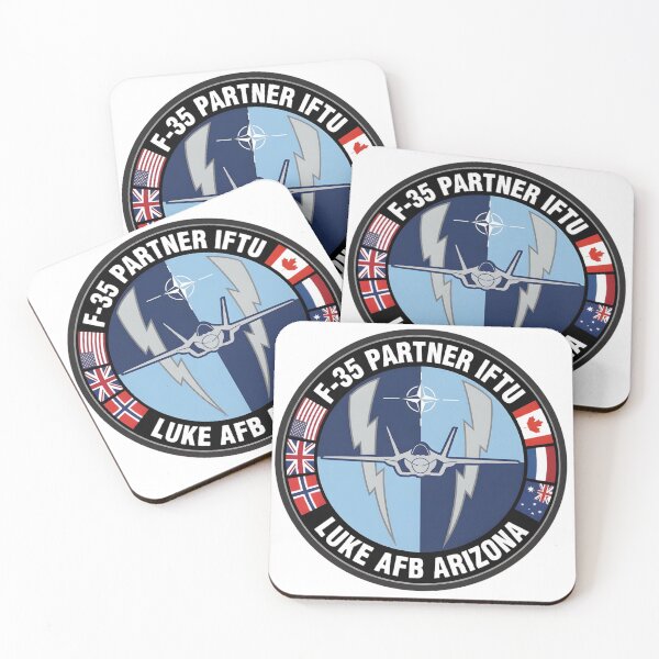 Item preview, F-35 Partner IFTU Emblem: Luke Air Force Base International Collaboration designed and sold by CharlieDesings.