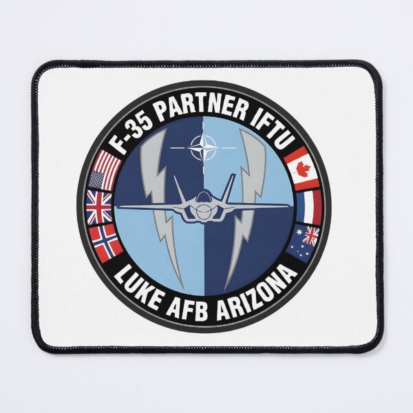 Item preview, F-35 Partner IFTU Emblem: Luke Air Force Base International Collaboration designed and sold by CharlieDesings.