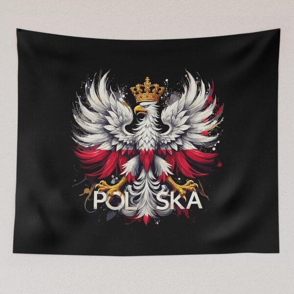 Item preview, Polish eagle: White and red with crown and flag designed and sold by Pineapple-Tree.