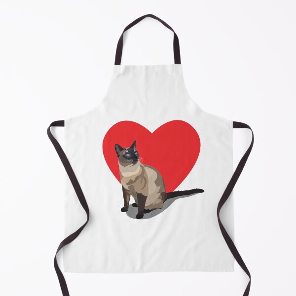 Item preview, Siamese Cat Heart Cat Lover Design designed and sold by Moriarty's Digital Visions.