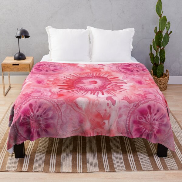 Item preview, Abstract Pink Tie Dye Retro 1980s Watercolor Pattern designed and sold by SecretDicer.