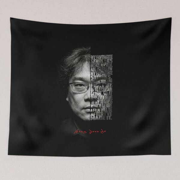 Item preview, Bong Joon Ho Split Face Quote Poster designed and sold by Enea Kelo.