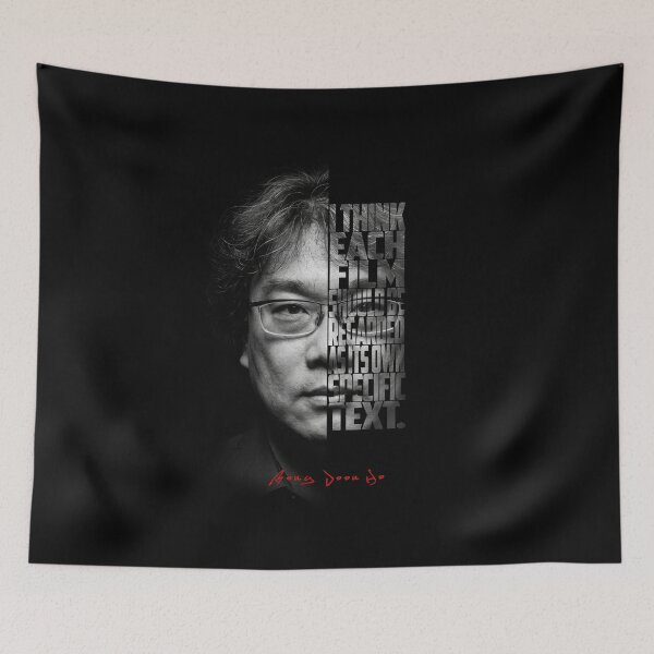 Item preview, Bong Joon Ho Split Face Quote Poster designed and sold by Enea Kelo.