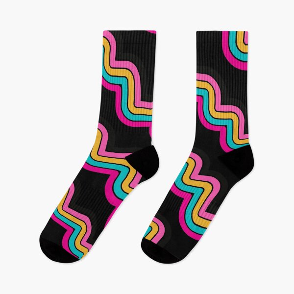Item preview, Retro Memphis Style Zigzag Pattern Neon Geometric Stripe  designed and sold by kinda-clever.
