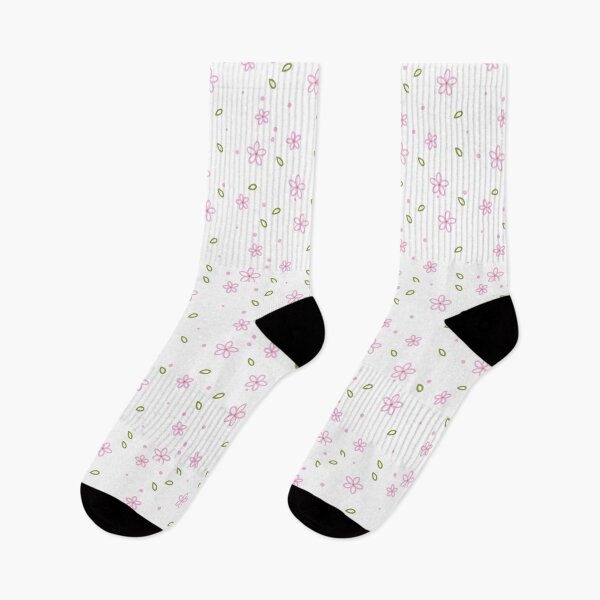 Item preview, Pink flowers and leaves designed and sold by LemonVeil.