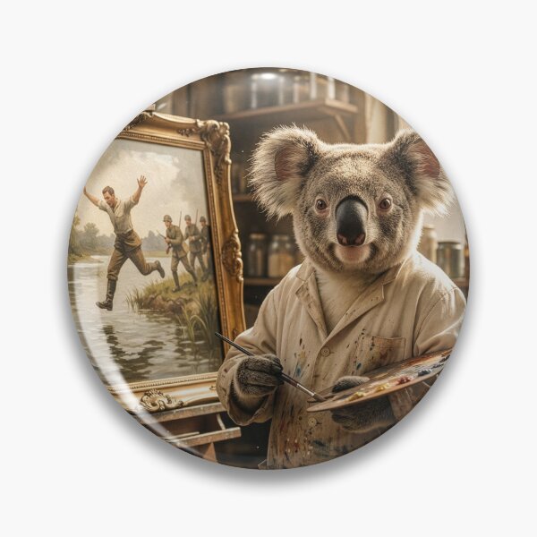 Item preview, Koala Artist Paints Scene From Waltzing Matilda designed and sold by Tridentulus.