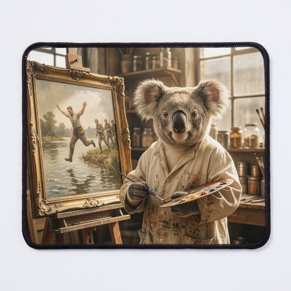 Item preview, Koala Artist Paints Scene From Waltzing Matilda designed and sold by Tridentulus.