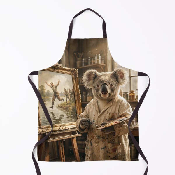 Item preview, Koala Artist Paints Scene From Waltzing Matilda designed and sold by Tridentulus.