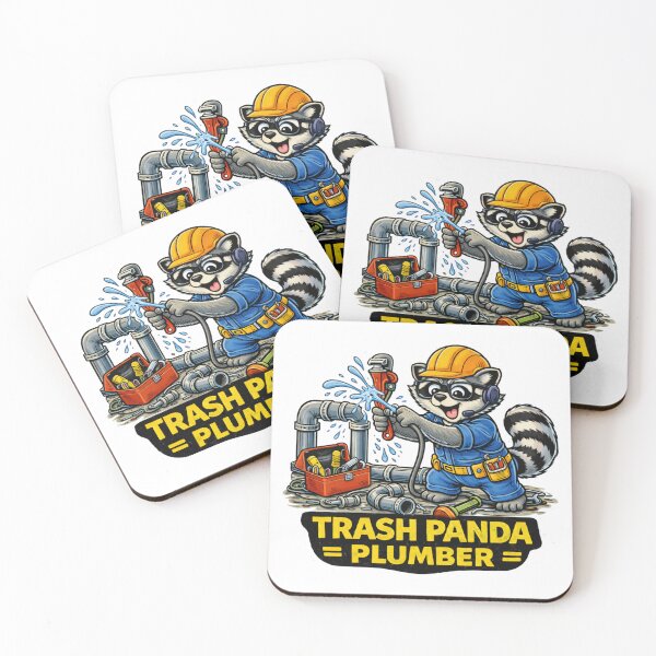 Item preview, Trash Panda Plumber Shirt Funny Raccoon Plumbing Meme designed and sold by ZEBBEDE - Minimal Streetwear .