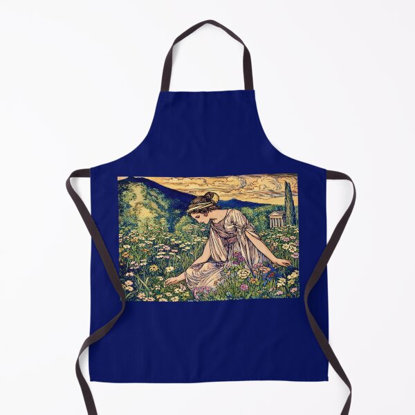 Item preview, Persephone Goddess of Spring – Art Nouveau Greek Mythology Garden Illustration designed and sold by EmiliaBassano.