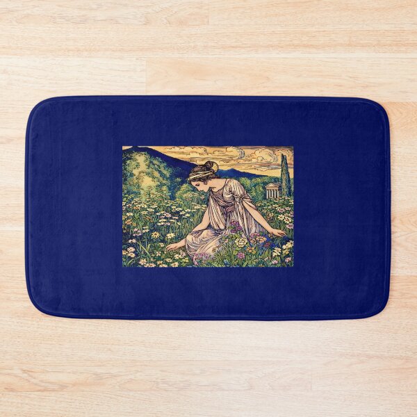Item preview, Persephone Goddess of Spring – Art Nouveau Greek Mythology Garden Illustration designed and sold by EmiliaBassano.