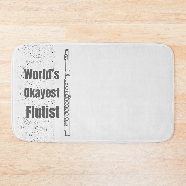 Item preview, World’s Okayest Flutist Flute Musician designed and sold by Meandmyshop.