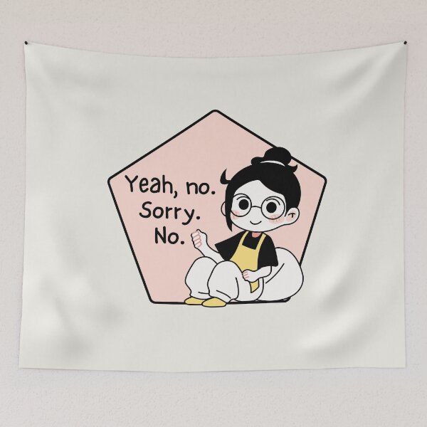 Item preview, Relatable Girl: Yeah, no. Sorry. No. designed and sold by EvergreenRevolt.