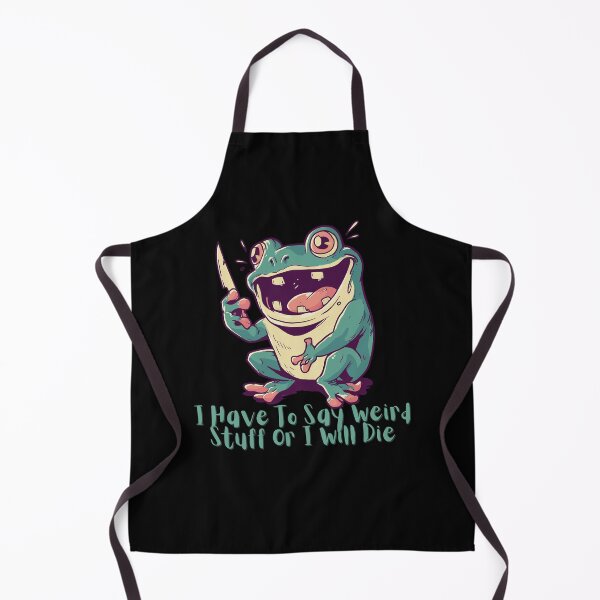 Item preview, I Have To Say Weird Stuff Or I'll Die Chaotic Frog With Knife  designed and sold by Region.