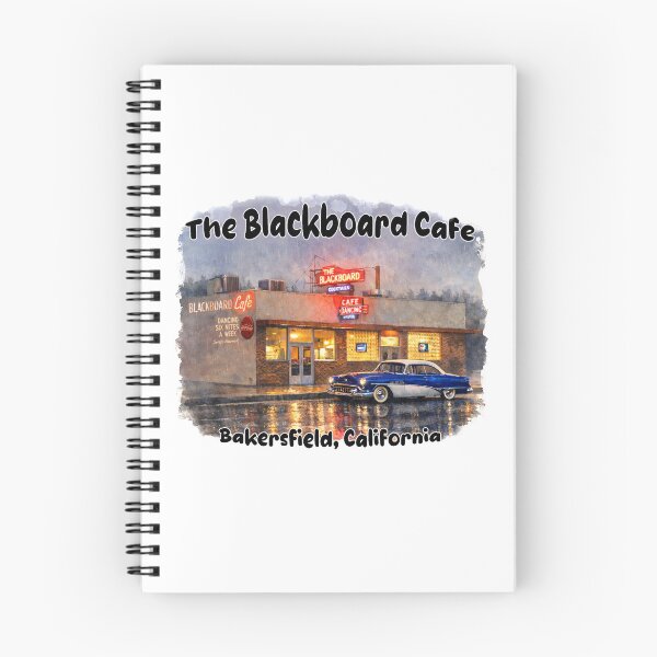 Item preview, Rainy Night at The Blackboard Cafe – Bakersfield Memories designed and sold by Russell Thorne.