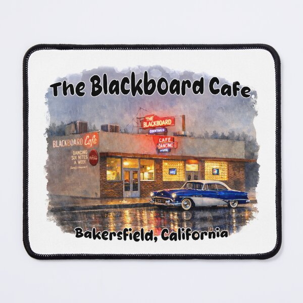 Item preview, Rainy Night at The Blackboard Cafe – Bakersfield Memories designed and sold by Russell Thorne.