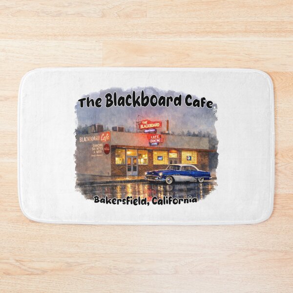 Item preview, Rainy Night at The Blackboard Cafe – Bakersfield Memories designed and sold by Russell Thorne.