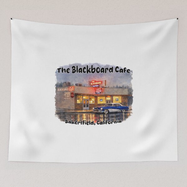 Item preview, Rainy Night at The Blackboard Cafe – Bakersfield Memories designed and sold by Russell Thorne.