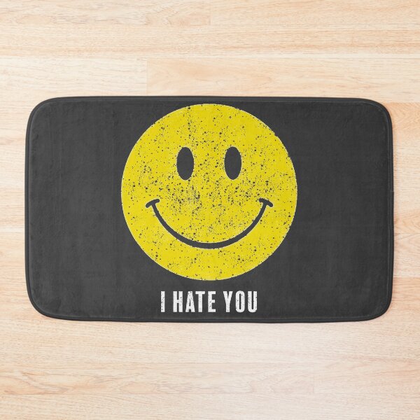 Item preview, Distressed Yellow Gritty Smile Cynical Graphic designed and sold by Terry Bain.
