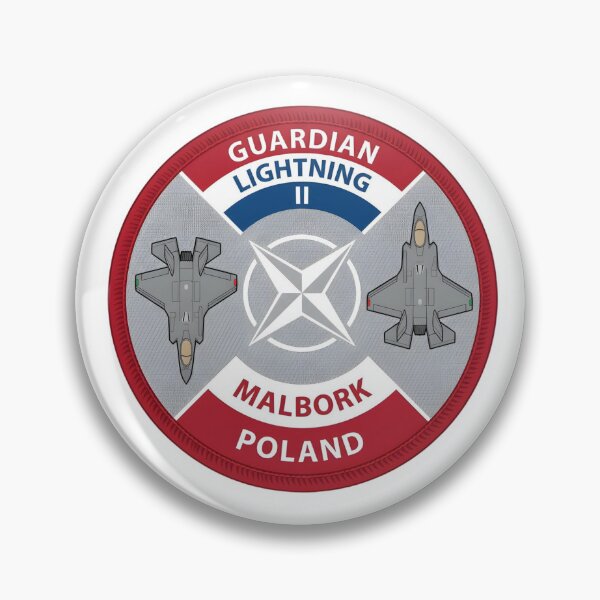 Artikelvorschau, F-35 Lightning II NATO-Missionsabzeichen – Malbork, Polen entworfen und verkauft von CharlieDesings.