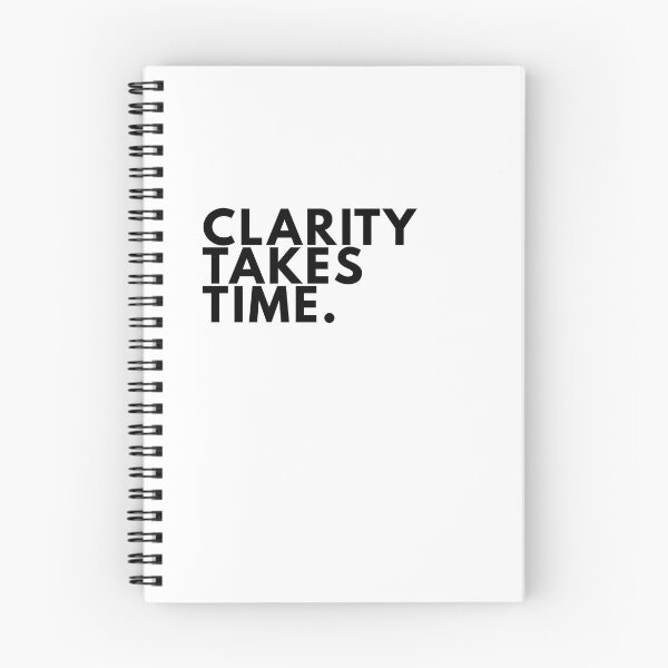Item preview, Clarity Takes Time Minimal Writer Manifesto Typography Poster designed and sold by PKDWriterMerch.