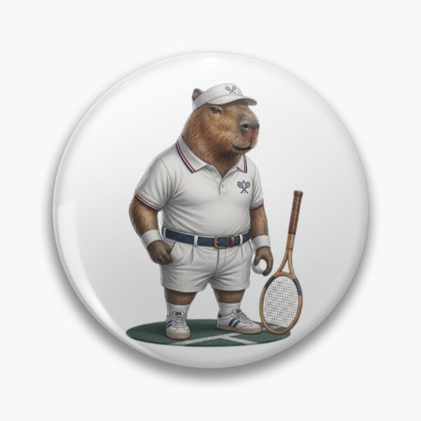 Item preview, Capybara Tennis Player – Funny Capybara Tennis Lover Design designed and sold by HubCreates.