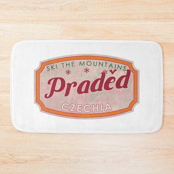 Item preview, Praděd, Czechia, Ski, textured skiing badge designed and sold by Wanderful-roads.