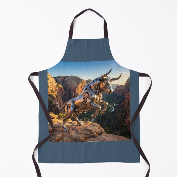 Item preview, Mechanical Chrome Bull in Zion National Park designed and sold by Tridentulus.