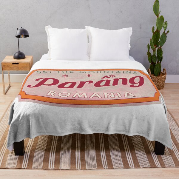 Item preview, Parâng, Romania, Ski, textured skiing badge designed and sold by Wanderful-roads.