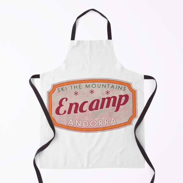 Item preview, Encamp, Andorra, Ski, textured skiing badge designed and sold by Wanderful-roads.