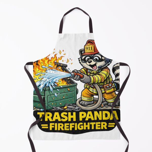 Item preview, Trash Panda Firefighter Shirt Funny Raccoon Firefighter Meme designed and sold by ZEBBEDE - Minimal Streetwear .