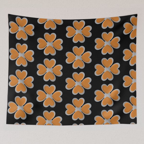 Item preview, Pendant orange clover print designed and sold by YaroshMaria.