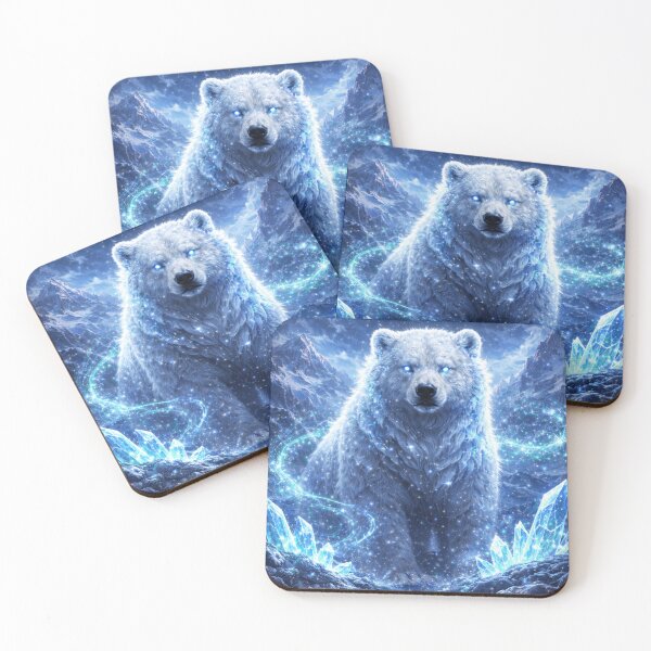 Item preview, Frost Bear Spirit Animal – Arctic Guardian Polar Bear Fantasy Art designed and sold by GeoWild Designs.
