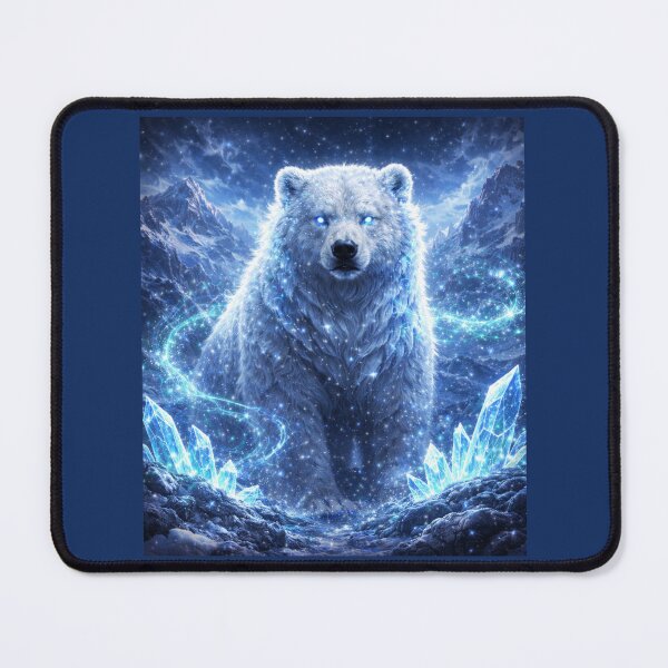 Item preview, Frost Bear Spirit Animal – Arctic Guardian Polar Bear Fantasy Art designed and sold by GeoWild Designs.